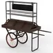 Steelite MGCCNT05DPXX Mogogo Cantine Serving Cart With Shelf Crates Dark Copper Wheels 1 image