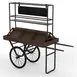 Steelite MGCCNT05DSXX Mogogo Cantine Cart With Shelf Crates Dark Finish Black Wheels 1 image