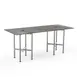 Steelite 72 Inch Rectangular Dining Table, Grey Slate Finish, 30 Inch Height, Modern Design for Restaurants and Commercial Use 1 image