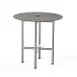 Steelite MGCCVR01GSXX Mogogo Buffet Solutions Clix Table, 30" dia. x 30"H, grey slate BHP laminate top, brushed stainless steel 1 image