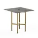 Steelite MGCCVS01GBXX Mogogo Buffet Solutions Clix Table, 30x30, grey slate BHP laminate top 1 image