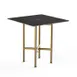 Steelite MGCCVS01MBXX Mogogo Buffet Solutions Clix Table, 30x30, Nero Marquina Marble BHP Laminate Top 1 image