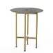 Steelite MGCCYR01GBXX Mogogo Buffet Solutions Clix Table, 30" Round, 36"H, Grey Slate BHP Laminate Top 1 image
