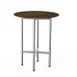 Steelite MGCCYR01WSXX Mogogo Buffet Solutions Clix Table, 30" Round, 36"H, Bengali Mango Wood BHP Laminate Top 1 image