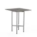 Steelite MGCCYS01GSXX Mogogo Buffet Solutions Clix Table, 30x30, Grey Slate BHP Laminate Top, Brushed Stainless Steel 1 image