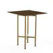 Steelite MGCCYS01WBXX Mogogo Buffet Solutions Clix Table, 30" Square, 36"H, Bengali Mango Wood BHP Laminate Top 1 image