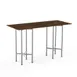 Steelite MGCCZG01WSXX 72" x 30" x 42"H Rectangular Bar Height Table, Bengali Mango Wood BHP Laminate Top, Brushed Stainless Steel Legs 1 image