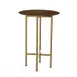 Steelite MGCCZR01WBXX 30" Round Bengali Mango Wood Bar Height Table, 42"H, BHP Laminate Top 1 image