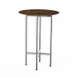 Steelite 30 Inch Round Bar Height Table with Bamboo Core and Brushed Stainless Steel Finish 1 image