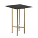 Steelite MGCCZS01MBXX Mogogo Buffet Solutions Clix Table, 30" Square, 42"H, Nero Marquina Marble BHP Laminate Top 1 image