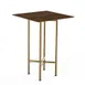 Steelite MGCCZS01WBXX Mogogo Buffet Solutions Clix Table, 30x30 Square, 42H, Bengali Mango Wood BHP Laminate Top 1 image