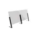 Steelite MGCDVO03CSAS Double‑Wide Sneeze Guard 70\"x35.5\" Acryl 6\" Opening SS Frame Single Hardware 1 image