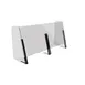 Steelite MGCDVO04CSAS Sneeze Guard – 70" x 35½" DW 6" Opening, Acrylic, Steel, Side Service, 4‑Legs 1 image