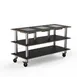 Steelite MGCMLD18MSXW - Triple Warming Unit, Marble Top, Steel Casters, 208V Hot/Cold Buffet Display 1 image