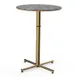 Steelite MGCPBR01GBXX Mogogo Buffet Solutions 30" Round Bar Height Table, 42"H, BHP Laminate Top, Brushed Brass 1 image