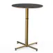 Steelite MGCPBR01MBXX Mogogo Buffet Solutions 30" Round Bar Height Table, 42"H, BHP Laminate Top, Brushed Brass 1 image
