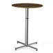 Steelite MGCPBR01WSXX 30" Round Bar Height Table, 42"H, BHP Laminate Top, Brushed Stainless Steel Base 1 image