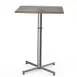 Steelite MGCPBS01GSXX 30x30 42H Square Grey Slate BHP Laminate Bamboo Core Bar Table 1 image