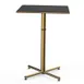 Steelite MGCPBS01MBXX 30x30x42H Square Nero Marquina Marble BHP Laminate Top Bar Table 1 image