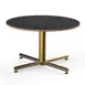 Steelite MGCPFR01MBXX Mogogo Buffet Solutions Polo Coffee Table, 30" dia. x 18"H, Nero Marquina Marble BHP Laminate Top 1 image