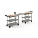 Steelite MGCRNX24GSXX Mogogo Roll'n Mini Brunch Time Station, Grey Slate, Brushed Stainless Steel, Leather Handle 1 image