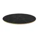 Steelite MGSCRTHB0101 Round Nero Marquina Marble BHP Laminate Table Top, 30" dia., Bamboo Core 1 image
