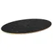 Steelite MGSPOLHB0101 Oval Restaurant Table Top, 42.5x30, Nero Marquina Marble BHP Laminate 1 image