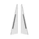 Steelite MGSVSDSM0201 V-Shield Breath Guard Corner Panels, 35-3/8" x 10-1/2" Acrylic, 2 Panels - Set 1 image