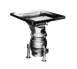 Somat REDGOAT C10P-FS Stainless Steel 10 HP Disposer Table, 9" x 12" throat - 208-230v/460v 3ph 1 image