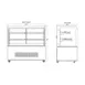 Marchia MB48-B 48" Refrigerated Bakery Display Case 6 image