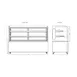 Marchia MB72 72" Bakery Display Case, 21.2 cu ft, Silver Base, Front, Bottom‑Mounted, LED, 440W 6 image