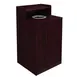 Flash Furniture GC-M-196-MAH-GG 32‑Gallon Trash Can, 46" H, 24" D, Brown, Melamine Overlay, Door 1 image