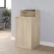 Flash Furniture GC-M-196-OAK-GG 32‑Gallon Trash Can, 46" H x 23" D, Melamine Overlay, 8" Drop, Door 2 image