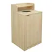 Flash Furniture GC-M-196-OAK-GG 32‑Gallon Trash Can, 46" H x 23" D, Melamine Overlay, 8" Drop, Door 1 image