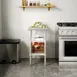 Flash Furniture NH-WT-GU-2418-GG 32" Open Base Work Table with Dual Undershelf / without Backsplash 2 image