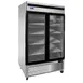 Atosa USA MCF8703ES Merchandiser Freezer, 2‑Section, 44.8 cu ft, 543/8"W x 83-1/8"H, Stainless Steel 1 image