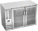 Beverage Air BBN48HC-G-S Back Bar Cooler 48"W×26-3/8"D×34"H 12.56 cu ft 2‑Door LED R290 1/4 HP 115V 1 image