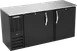 Beverage Air BBN68HC-B Back Bar Cooler, 68"W×26-3/8"D×34"H, 18.24 cu ft, Black, R290, 1/3 HP 115V 1 image