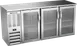 Beverage Air BBN72HC-FG-S Bar Cooler, 72"W x 26-3/8"D x 34"H, 3 Glass Doors, Steel, LED, R290 1 image