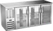 Beverage Air BBN72HC-G-PT-S Pass-Thru Cooler, 72" W, 19.6 Cu Ft, 6 Glass Doors, Stainless, R290 1 image