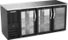 Beverage Air BBN72HC-GS-PT-B Pass‑Thru, 72" W x 27‑7/8" D x 34" H, 19.6 Cu ft, Black, 6 Doors, R290 1 image
