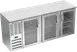 Beverage Air BBN78HC-G-S Back Bar Cooler 78"W×26-3/8"D×34"H 21.7 cu ft 3 Doors Stainless Finish R290 1 image