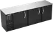 Beverage Air BBN94HC-B Back Bar, 94"×26‑3/8"×34", 27.2cuft, Black/Steel Side 3‑Door R290 1/3 HP 115V 1 image