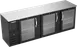 Beverage Air BBN94HC-FG-B Back Bar, 94"×26-3/8"×34" 27 cu ft, 3 Glass Doors, Black R290, 1/3 HP 115V 1 image