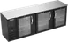 Beverage Air BBN94HC-G-B Cooler, 94" W X 26" D X 34" H, 27.2 Cu Ft Black 3 Doors Shelves R290 1 image