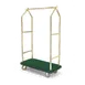 Forbes Industries 2443 Specialty Luggage Cart w/ Carpeted Deck, Retaining Bars 1 image