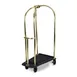 Forbes Industries 2460-PB Birds Nest Luggage Cart w/ Polished Solid Brass 1 image