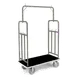 Forbes Industries 2499-DT Specialty Luggage Cart w/ Carpeted Deck, (4) Utility Hooks 1 image