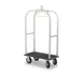 Forbes Industries 2511-SS Luggage Cart w/ (2) Push Bars and Carpeted Deck, Enclosed Hanger Bar 1 image