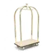 Forbes Industries 2520-SS Birdcage Luggage Cart w/ Carpeted Deck 1 image